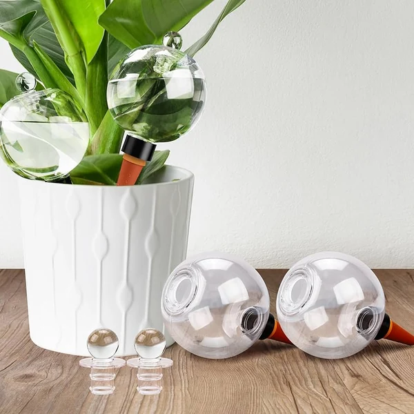 Amazon.com: Soilagua 19 oz Extra Large Plant Self Watering Globes Top Fill, Plastic Water Bulbs, Slow Release Terracotta Sel
