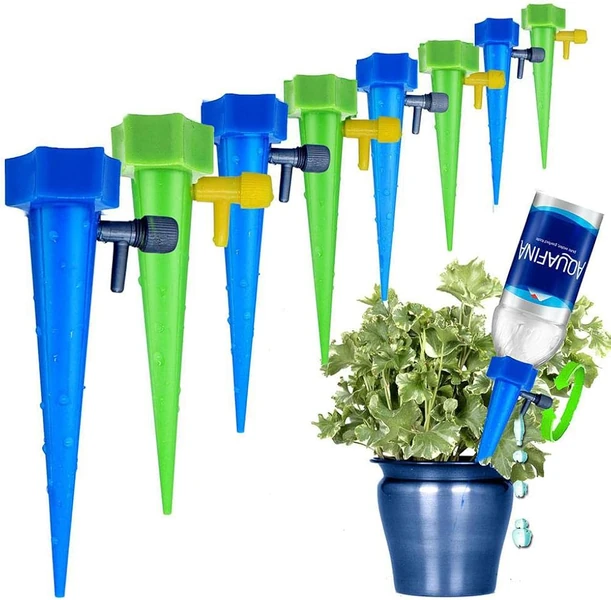 Amazon.com : Self Plant Watering Spikes 12 Pack Auto Drippers Irrigation Devices Vacation Automatic Plants Water System with